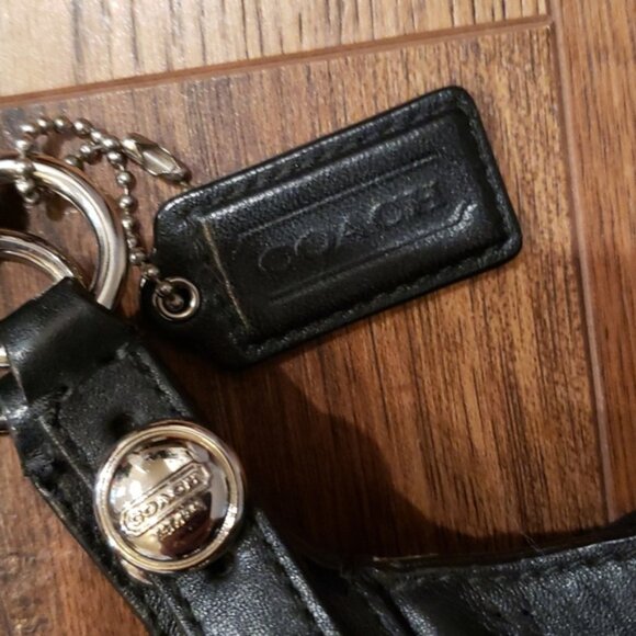 COACH Signature Black Perforated Leather Carly Tote F16598 - Picture 10 of 15